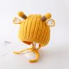 Chapéus de Bebê para Meninos e Meninas no Outono e Inverno, Fofos e Super Fofos para Crianças Pequenas, Tricô de Lã Quente Espessado para Proteção das Orelhas no Inverno