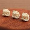 Carvão Torrado Raiz de Bodhi Queimado Carvão Pães Garra de Gato Pulseira Bodhi Pulseira Wangzi Pãozinho Sorte Pura Feito à Mão
