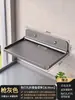 Prateleira de Armazenamento Dobrável Atrás da Porta, Prateleira de Armazenamento para Entregas e Comida para Levar na Entrada, Prateleira de Armazenamento de Grande Capacidade para Itens Diversos no Hall de Entrada