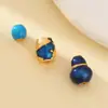 Cuentas espaciadoras de calabaza azul esmaltada, accesorios de plata 925, cuentas budistas chapadas en oro de plata pura, accesorios para pulseras DIY