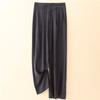 Pantalones Casuales de Algodón y Lino Delgados de Verano Vintage para Mujer, Pantalones de Pierna Ancha Fluidos de Cintura Alta Talla Grande, Pantalones Estrechos Adelgazantes de Largo Hasta el Suelo para Mujeres de Talla Grande