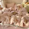 Roupa de Cama Classe A para Maternidade e Bebês Capa de Edredom Individual Algodão Fofo de Camada Dupla Estilo Ins Capa de Edredom para Dormir sem Roupas Capa de Edredom para Dormitório Estudantil