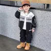 Chaqueta de Béisbol de Otoño para Niños 2026 Primavera/Otoño Nuevo Estilo Moda Coreana para Niños Chaqueta de Motocicleta de Moda Top