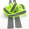 Spot atacado de poliéster fluorescente fluorescente reflexivo webbing resgate de incêndio segurança aviso isolamento costura faixa reflexiva