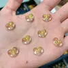 Accesorios DIY de Plata S925 Chapada en Oro Color Durazno con Colgantes de la Serie Corazón Incrustados de Diamantes, Accesorios de Alta Gama para Pulseras y Collares, Cuentas Separadoras