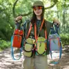 Bolsa para botella de agua de color contrastante ligera, bolsa de hombro única ligera para senderismo deportivo al aire libre, bolsa cruzada para ir al trabajo y viajar, portabotellas de agua al por mayor