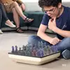 Molde de Silicona para Gota de Cristal DIY Pieza de Ajedrez Estéreo Tablero de Ajedrez Molde de Silicona Juego de Ajedrez Casero Hecho a Mano Mesa