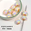 Cuentas con Forma de Corazón Pintadas a Mano para Manualidades Cuentas Sueltas Hechas a Mano Accesorios para Joyería DIY Pulseras Collares Colgantes Cadenas Lindos Versátiles Coloridos