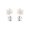 Pendientes de personalidad de alta calidad, chapados en oro, con diamantes, multicolor, variedad de pendientes, pendientes con pasador de plata 925, pendientes para mujer, venta al por mayor mixta