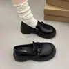 Mocasines para mujer estilo británico, modernos zapatos retro JK de charol, nuevos slip-on, zapatos de suela gruesa para primavera y otoño 2026
