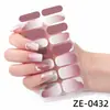 Oferta Especial Transfronteriza Zhengxiang Pegatinas para Uñas con Degradado Pegatinas para Uñas Rayadas de Comercio Exterior Europeo y Americano Pegatinas para Uñas Impermeables con Estampado en Caliente Personalizadas