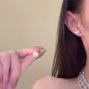 Collar de Perlas y Circonita de Lujo Ligero y de Alta Gama, Cadena Audaz y Elegante para la Clavícula, Set de Aretes para Vestido de Noche Accesorios para Mujer