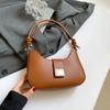Diseño de Color Sólido Nueva Tendencia de Moda 2025 Principios de Otoño Elegante Bolso de Hombro Único Cruzado Debajo del Brazo para Mujer