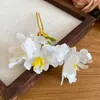 Presilha de Cabelo Flor de Tecido Doce e Fresca, de Alto Padrão e Requintada, Presilha Bico de Pato Fashion, Design Versátil, Acessório de Cabelo Estilo Festivo
