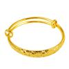 Pulseira de Ouro de Areia Vietnamita Gypsophila Brilhante Boca Viva de Puxar e Empurrar Genuína Não Desbota Atacado Pulseira Feminina Estilo Quente de Transmissão ao Vivo