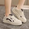 [Personalizado] Sh107 Novos Sapatos Brancos Outono 2024 Sapatos Femininos Respiráveis Resistentes ao Desgaste Casuais Esportivos Sola Grossa Aumentados