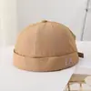 Nuevo Gorro de Melón sin Visera para Hombre Estilo Coreano Street Style Letras LA Secado Rápido Transpirable Versátil Gorro de Sol para Verano