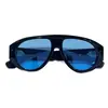 Jmm Bandit Nueva Moda Transfronteriza Acetato Turquesa Montura de Sapo Gafas de Sol para Exteriores Fotografía Callejera Gafas de Sol Anti-UV