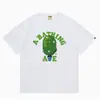 24 Tendencia Caliente de Verano en Línea: Camiseta bAPe Cabeza de Mono, Diseño Camuflaje, Camiseta Unisex de Manga Corta con Cuello Redondo