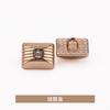 Botones Metálicos Rectangulares con Forma de Diamante, Botones para Camisa, Botones de Punto para Suéter, Botones, Accesorios de Ropa Jin Da
