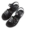 Sandalias Nuevas de Mujer Verano 2021 Sandalias y Pantuflas para Madres de Mediana Edad y Mayores Tienda de Supermercado Zapatos de Mujer Calzado de Exterior Moda Versátil