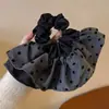Nuevo Diseño Coreano de Nicho Hecho a Mano Encaje Plisado Encaje Banda para el Cabello Doble Capa Intestino Grande para el Cabello Accesorios para el Cabello