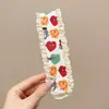 Diadema Mágica de Velcro Dulce para Niñas, Pinza para el Cabello con Fleco Linda, Accesorio para el Cabello Diadema de Encaje de Princesa de Ala Ancha