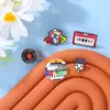 Broches Serie Retro de Comercio Electrónico Transfronterizo, TV, Cinta, Tocadiscos Accesorios para Mochila, Insignias de Aleación