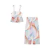 Conjunto de Pantalones Cortos con Tirantes Estampados para Mujer, Estilo Europeo y Americano, Verano 2026, Ceñidos a la Cintura, con Lazo 26231