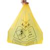 Bolsa Amarilla para Basura Médica Desechable Engrosada Grande Portátil Boca Plana Residuos Bolsa de Plástico para Embalaje para Hospital y Clínica