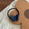 Ácido Acético Argola de Cabelo Borboleta Estilo Fada Corda de Cabelo Textura Gelatinosa Alça de Cabelo Menina Bonita Elegante Novo Estilo