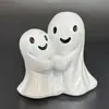 Decoración de Fiesta de Fantasmas Blancos Lindos de Halloween para Jardín, Escritorio, Adornos Pequeños