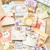 Notas Adhesivas Serie Gato Xinmo Pegatinas de Gato de Dibujos Animados Lindas para Decoración de Diario Material de Fondo Papel Base