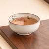 Fabricante Horno Ru Taza de Té Cerámica Gama Alta Taza de Maestro Taza para Beber Té Taza de Cata de Té Gelatina de Manteca Flor de Peonía Taza de Boca Ancha Taza de Té