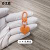 Hebilla de puerta pequeña de aleación de zinc de color 3 más llavero de dos piezas con pieza de amor, accesorios de bricolaje, cadena para teléfono móvil, colgante de joyería