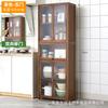 Aparador de Bambú Contra la Pared Gabinete de Almacenamiento de Cocina Integrado Estante de Almacenamiento Vinoteca Gabinete Lateral para Té Gabinete Gabinete de Comedor