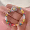 Pulseira de contas com tema de princesa de desenho animado fofa e charmosa, pulseira de joias infantis femininas em cores doces, atacado