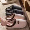 Pantuflas de Algodón para Casa de Bloques de Color para Mujer 2026 Otoño/Invierno Nuevo Estilo para Interiores Engrosadas con Felpa Plus Suela Suave Cálida Zapatos de Algodón de Pareja para Hombre
