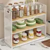 Estante Multicapa para Especias y Tazas de Encimera de Cocina, Organizador de Escritorio, Estante para Snacks de Mesa de Comedor, Portavasos para Sala de Estar
