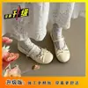 Zapatos Mary Jane para Mujer Estilo Francés con Lazo y Falda, Suela Suave, Encaje, Corte Bajo, Novedad Primavera 2026