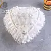 Adornos de Boda Estilo Western Clásico, Cojín de Anillo en Forma de Corazón de Espuma, Caja para Anillos, Varios Productos de Boda, Los Fabricantes Pueden Proporcionar Muestras desde la Fábrica