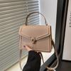 Verano 2025 Nueva Moda Color Sólido Casual Casual Gran Capacidad Bolso Cuadrado Pequeño Bolso de Hombro Mensajero Bolso de Mano para Viajero