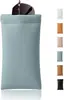 Bolsa de Almacenamiento para Gafas de Cuero, Estuche Protector para Gafas de Sol Unisex con Cierre Automático, Bolsa Portátil para Guardar Gafas de Sol