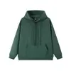Sudadera con capucha de algodón de isla de alta calidad 2026, 330g, holgada y estructurada, unisex, hecha a medida para exportación