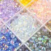 K9 Premium Cuentas Planas Guohua 4/6/8mm Ruedas Austriacas Cristal Swarovski Color AB Cuentas Espaciadoras Hecho a Mano DIY