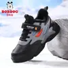 Sapatos infantis Babudou leves para estudantes tênis de corrida outono couro à prova d'água para crianças de médio e grande porte sapatos esportivos infantis