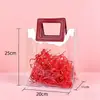 Bolsas de Regalo Transparentes de PVC en Stock al por Mayor para Puestos, Bolsos Holográficos Láser Ins, Recuerdos de Boda, Bolsas de Embalaje de Plástico