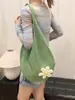 Bolso Tejido de Diseñador Transfronterizo con Rayas en Contraste, Bolso Tote de Gran Capacidad, Bolso de Hombro para Mujer, Bolso de Axila, Bolso Cubo para Mujer