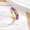 Anillo de Corazón Colorido Estilo Chino Nuevo con Esmalte, Anillo Minimalista de Nicho Estilo Ins Ajustable para Mujer
