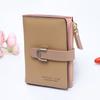 Cartera corta para mujer Amazon mini ligera multifuncional coreana linda billete grande posición multi-tarjeta cartera plegable de 2 cuerpos